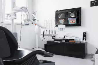 Dentist's Chair with X-Ray Picture