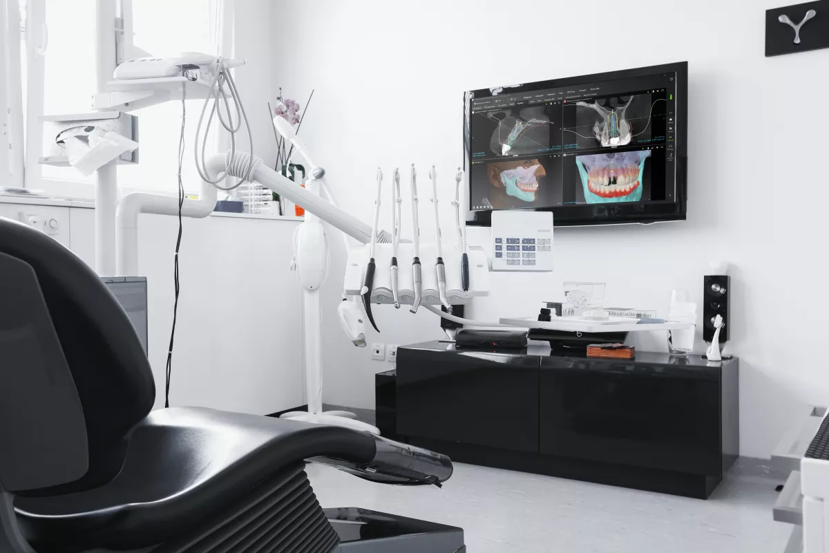 Dentist's Chair with X-Ray Picture