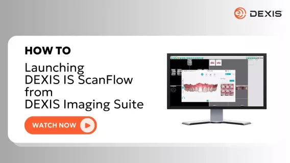 Launching IS ScanFlow from DEXIS Imaging Suite demo