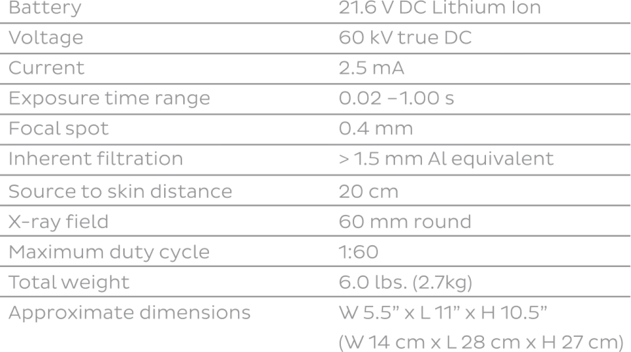 NOMAD Product Specs