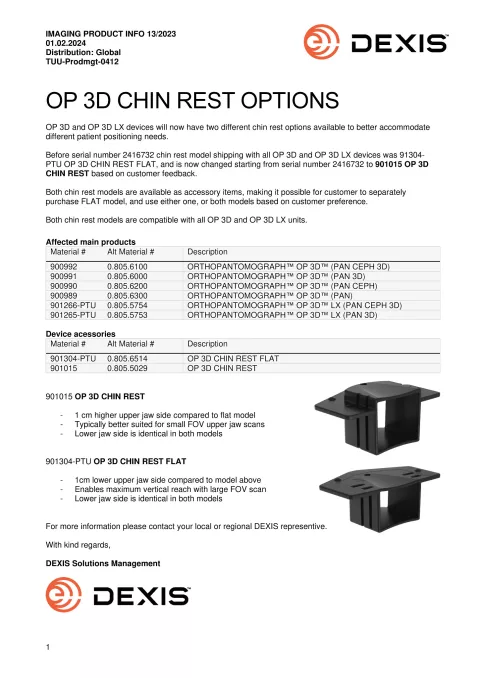 2023-13 OP 3D Chin Rest Options