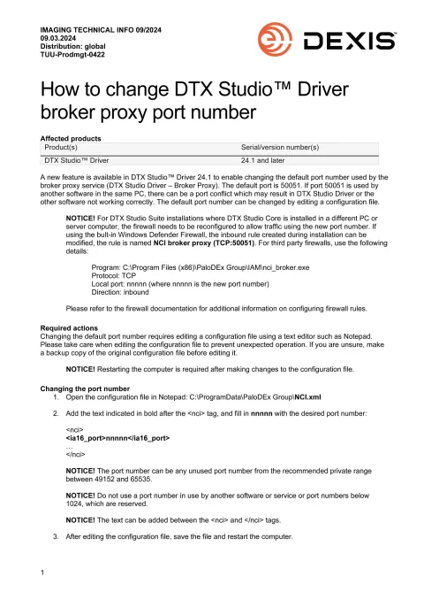2024-09 How to change DTX Studio™ Driver broker proxy port number