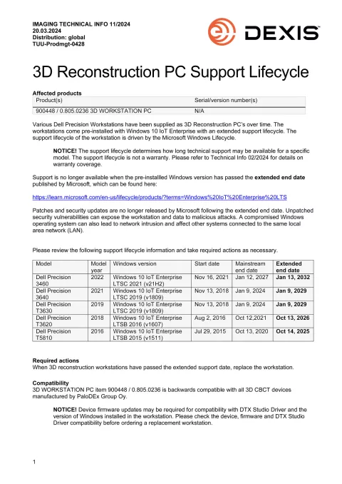 2024-11 3D Reconstruction PC Lifecycle